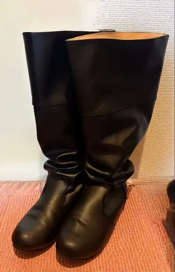 롱 부츠 블랙 25cm - 25.5cm