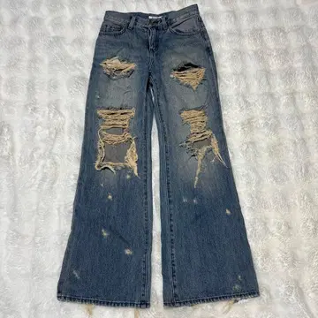 SLY JEANS 데미지 데님 팬츠