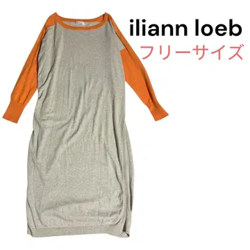 [ iliann loeb ] 이리안 로브 롱 니트 원피스 얇은 소재 프리