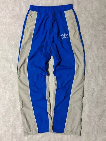새상품급 umbro 엄브로 나일론 팬츠 블루 x 그레이 드로 코드