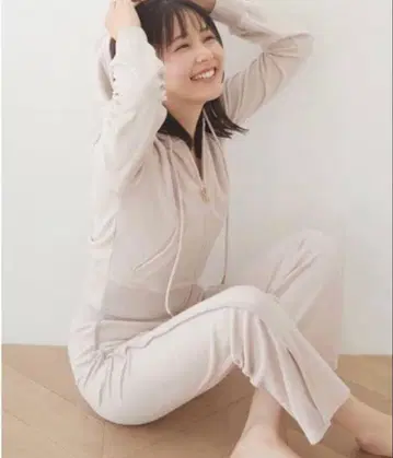 snidel home 핑크 소프트 벨로아 셋업