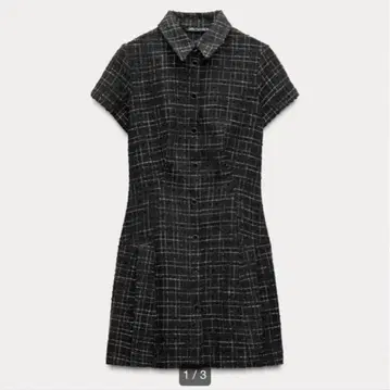 ZARA 반팔 트위드 미니 원피스
