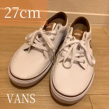VANS 코르크 디자인 스니커즈 27cm 화이트 로우컷 남성용