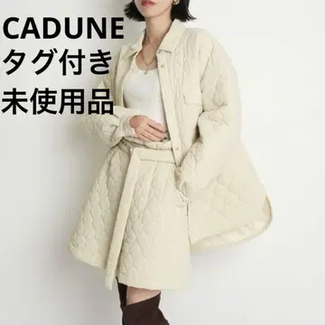 미사용 카듀네 퀼팅 팬츠 벨트 포켓 부착