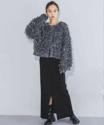 지나시스 볼륨 키라키라 믹스 니트 셋업