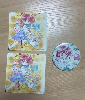 금붕어 주의보 캔뱃지 나카요시 65주년 나카요시전 코스터 2장 세트