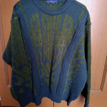 JACK NICKLAUS 그린 컬러 니트 스웨터