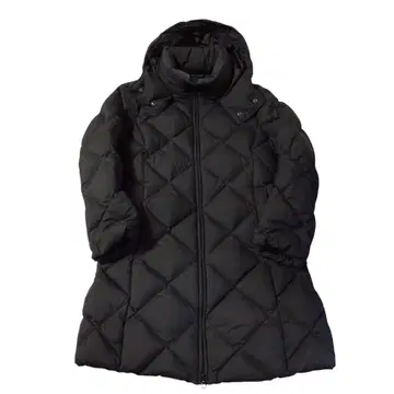 UNIQLO 벨트 포함 A라인 파우더 소프트 다운 코트 블랙 M