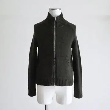 MARGARET HOWELL 구 택 울 드라이버스 니트 모스그린