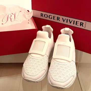 [ 미사용 ] ROGER VIVIER 화이트 스니커즈 36.5