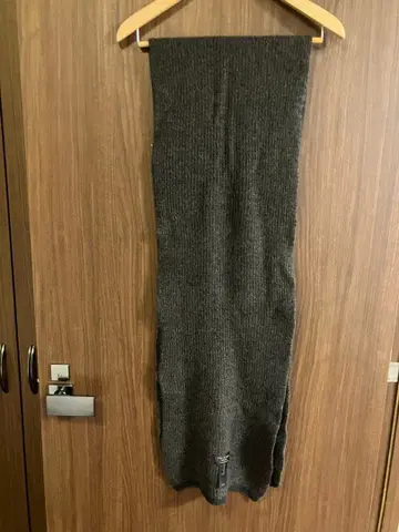 캐시미어 100% 롱 머플러 브라운 짙은 갈색