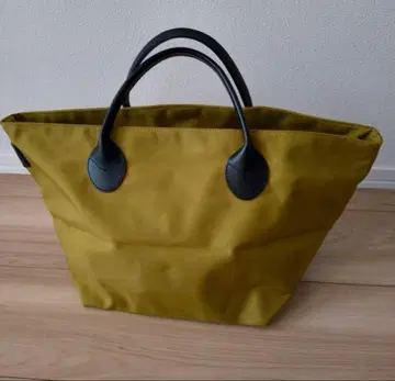 에르베샤 펠리에 가죽 핸들 보트형 토트 SHerver Chapelier