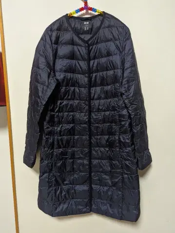UNIQLO 네이비 S 사이즈 울트라 라이트 다운 롱