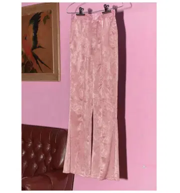 VIVAMUS SATIN BELL BOTTOM PANTS