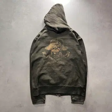 90s yasuyuki ishii skull zip up hoodie