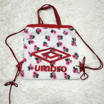 컨디션 최상 UMBRO x Casselini 페이크 보아 냅색 레드