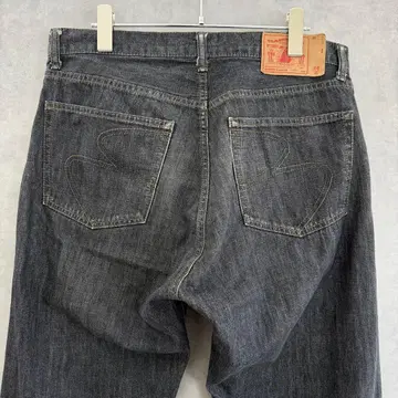 BAL 블랙 데님 팬츠 LARGE