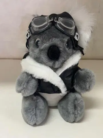 헤이세이 레트로 호주 기념품 파이롯트풍 코알라 봉제 인형 고글 포함