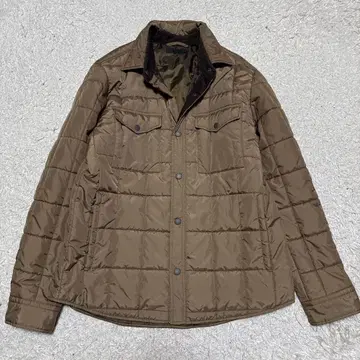 유니클로 퀼팅 코듀로이 플라이트 자켓 베이지 L