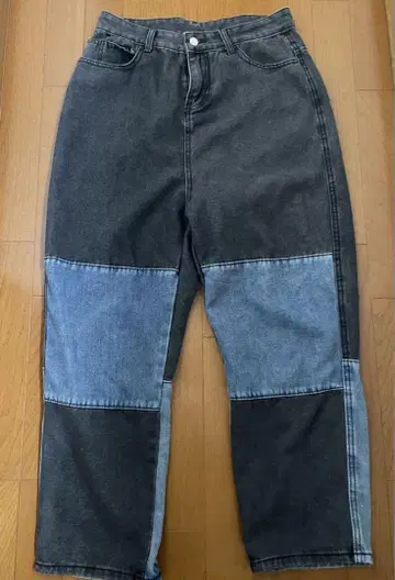 패치워크 데님 팬츠