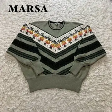 MARSAL 올리브 그린 빈티지 스웨터 M