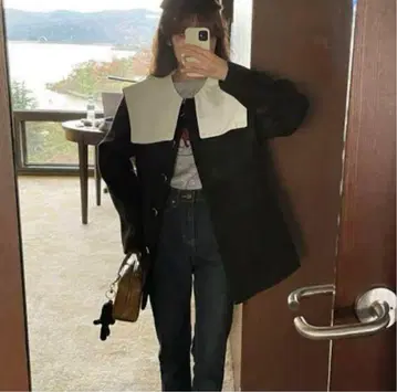 새상품 Samoyed 사모예드 세일러 트위드 자켓