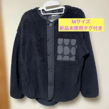 UNIQLO 마리메꼬 플리스 자켓 블랙 M 사이즈 택 포함 미사용 새상품