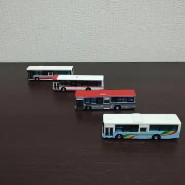 N 게이지 버스 모델 4대 세트