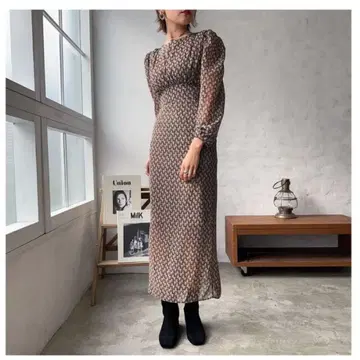 링크 리치 패턴 레이디 원피스