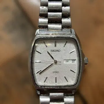 세이코 SPIRIT 쿼츠 손목시계 실버