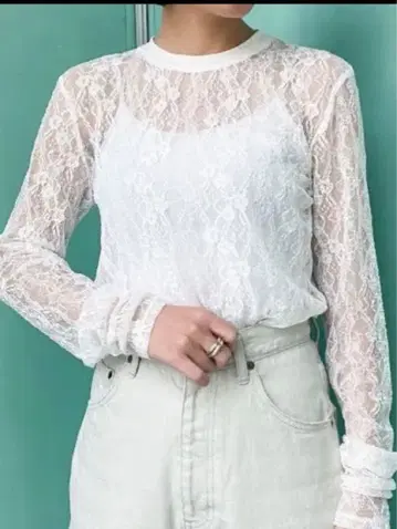 스터링 루어 레이스 셔츠