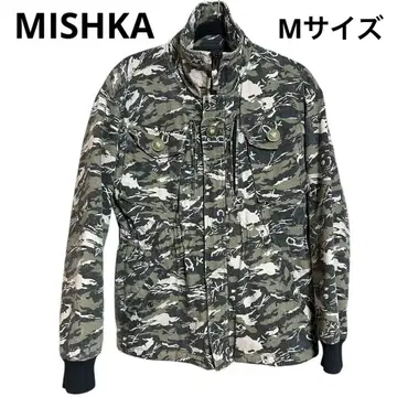 [ 새상품급 ] MISHKA 카모 패턴 밀리터리 자켓 M