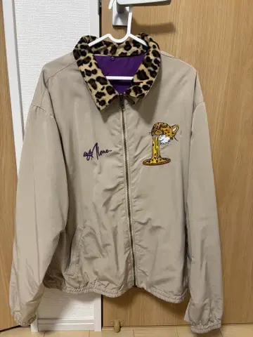 레프트 얼론 자켓 레오파드 리버서블 사양 leftalone