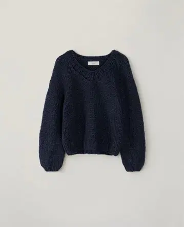 ohotoro handmade V knit Navy