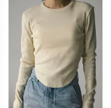 [ style mixer ] 헴 라운드 리브 탑