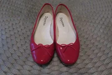 repetto 빨간색 발레 슈즈 리본 포함