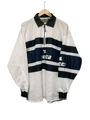 메카 메쉬 저지 화이트/네이비