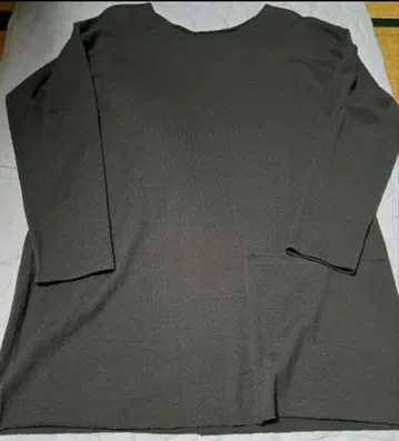 요건 레일 다크 브라운 루즈핏 튜닉