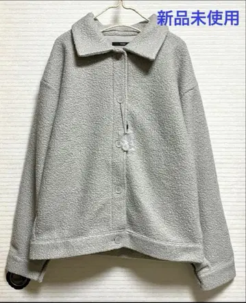 카스타네 kastane 미사용 새상품 그레이 보아 자켓
