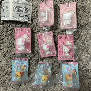 헬로키티 패키지 미니어처 컬렉션 8점 선탠 키티 챠미