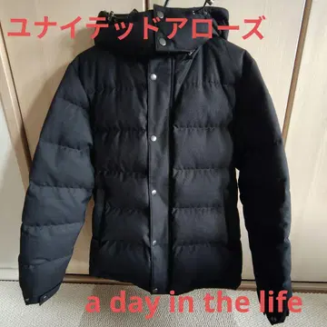 유나이티드 애로우즈 a day in the life 다운 자켓 블랙