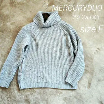 MERCURYDUO 니트 SIZE F 그레이 루즈핏 익명 배송 당일 발송