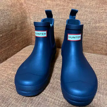 HUNTER 오리지널 레인 신발 네이비