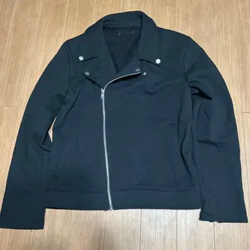 블랙 더블 라이더 자켓