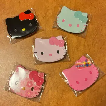 헬로키티 페이스 캔뱃지 5세트