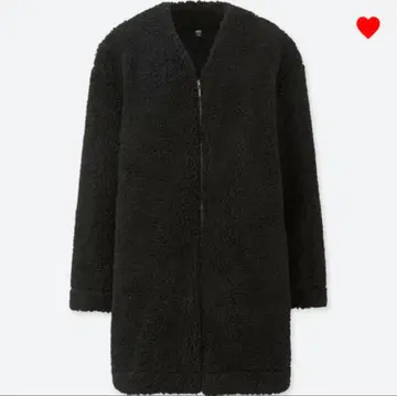 UNIQLO 유니클로 플리스 코트 (긴팔) 블랙