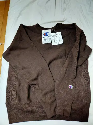 리버스 위브 Champion 브라운 맨투맨 트레이닝복 M 사이즈