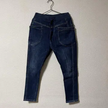 블루 조거 팬츠 허리밴딩