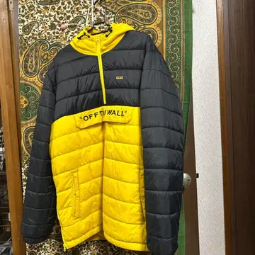 VANS 마운틴 후드티 L 블랙/노랑 OFF THE WALL