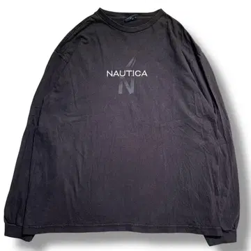 F834 [ 즉시 구매 OK ] NAUTICA 롱 T 사이즈 XL 블랙
